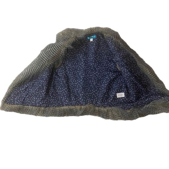 Faux Fur Vest Animal Print Open Front Layering Piece Women’s Size Small - Picture 5 of 8